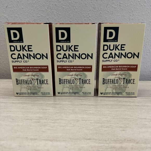 Duke Cannon Buffalo Trace Bourbon Soap 10oz ea Gift Lot Of Three Bricks! - Picture 2 of 3